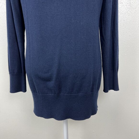 Brooks Brothers Sweater Women Large Navy Knit Cotton Cashmere Button Up Cardigan - Picture 12 of 15
